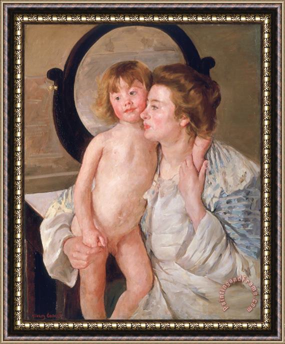 Mary Stevenson Cassatt Mother and Boy Framed Print