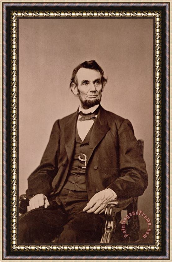 Mathew Brady Portrait of Abraham Lincoln Framed Print