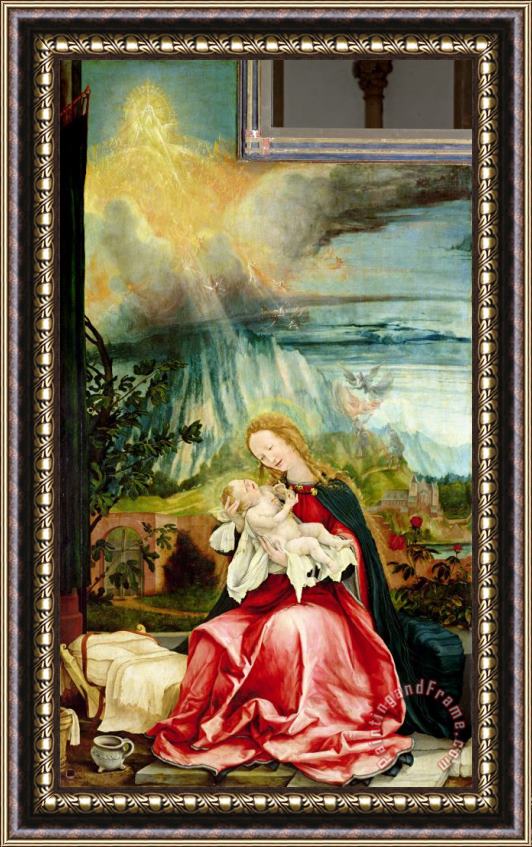 Matthias Grunewald The Nativity, From The Isenheim Altarpiece Framed Painting