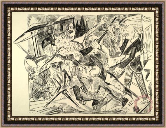 Max Beckmann The Martyrdom Framed Painting