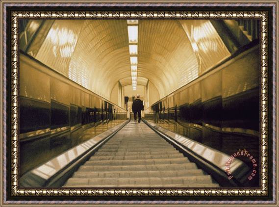 Max Ferguson Escalator Framed Painting