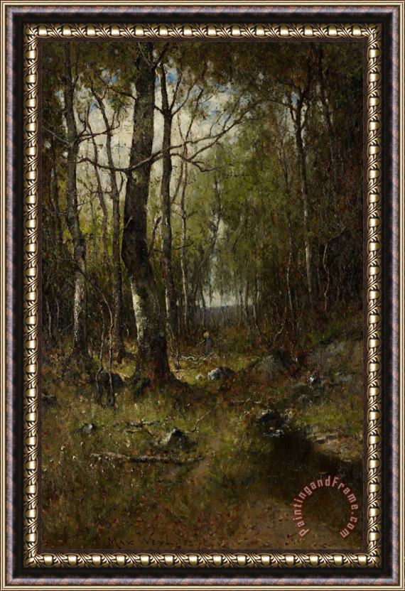 Max Weyl Temple Woods Framed Painting