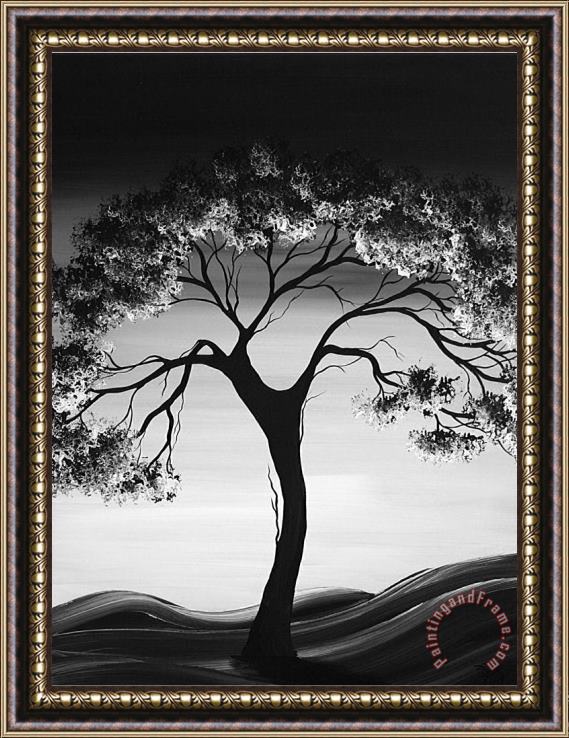 Megan Aroon Duncanson Black Tree Framed Painting