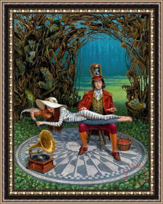 Michael Cheval Imagine III Framed Painting