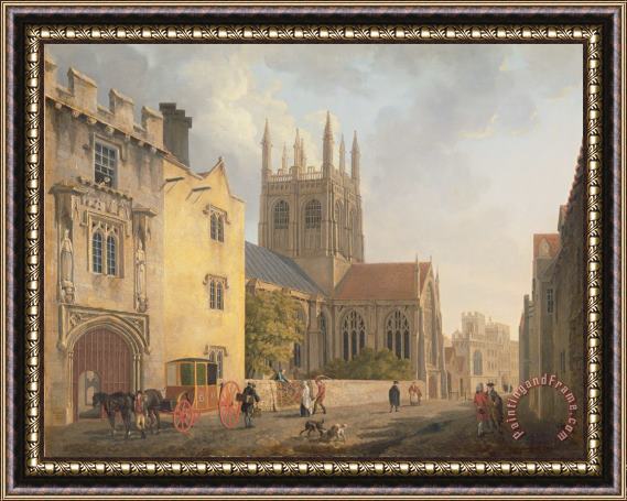 Michael Rooker Merton College - Oxford Framed Print