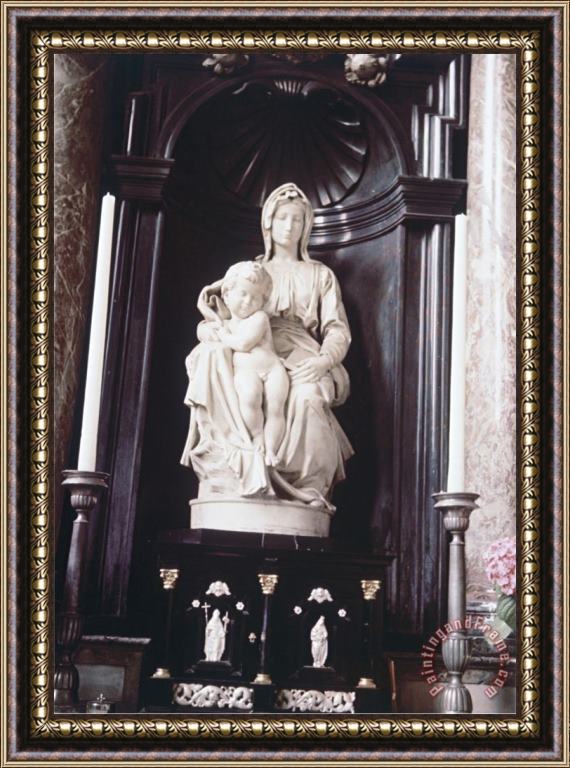 Michelangelo Buonarroti Bruges Madonna Framed Print