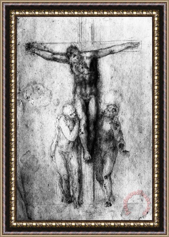 Michelangelo Buonarroti Crucifixion British Museum London Framed Painting