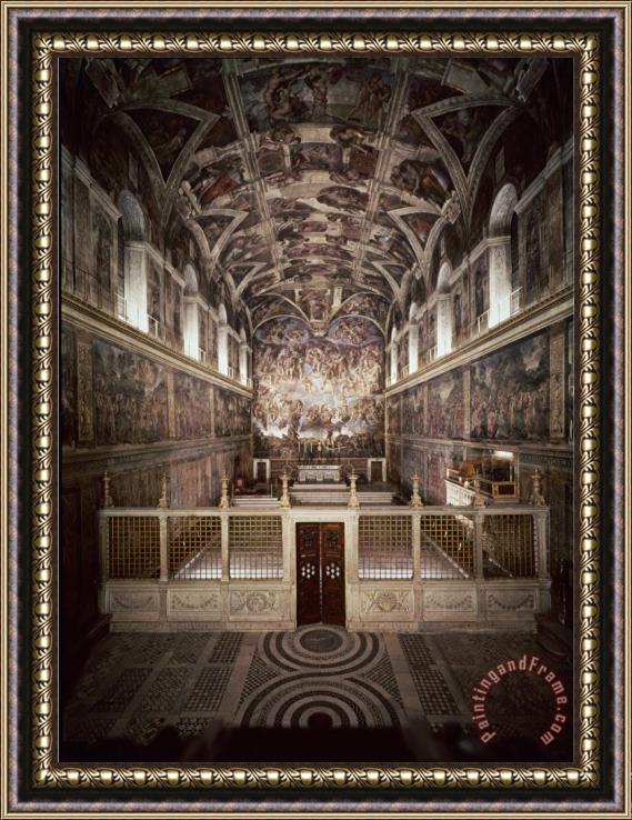 Michelangelo Buonarroti Sistine Chapel Framed Print
