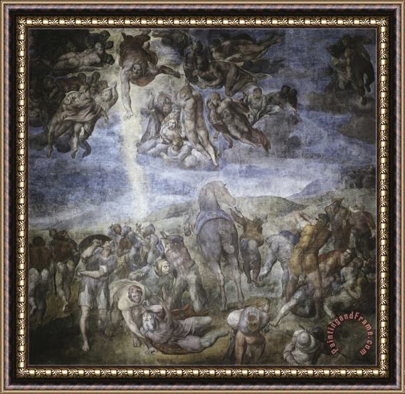 Michelangelo Buonarroti The Conversion of Saul Framed Print