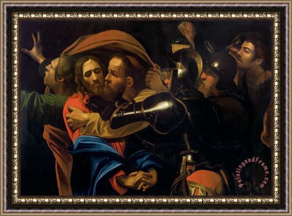 Michelangelo Caravaggio The Taking of Christ Framed Painting