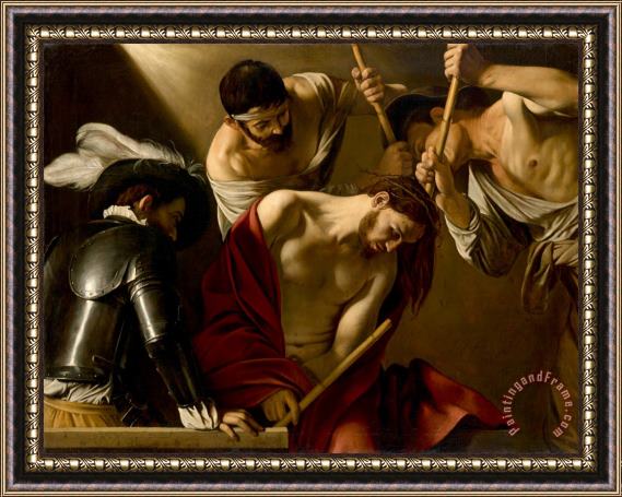 Michelangelo Merisi da Caravaggio The Crowning with Thorns Framed Painting