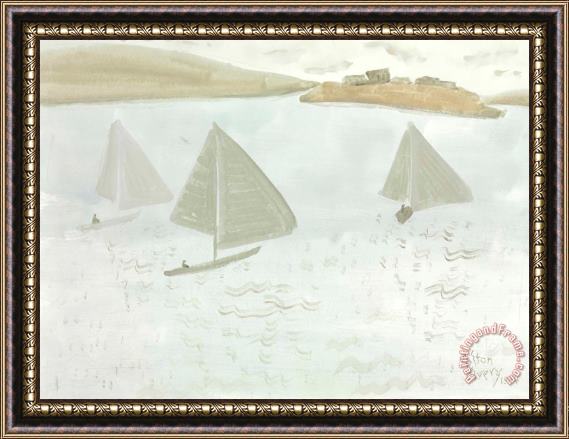 Milton Avery Grey Sails Framed Painting