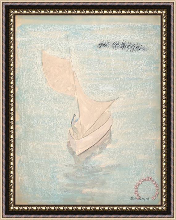 Milton Avery Hoisting Sail, 1957 Framed Print