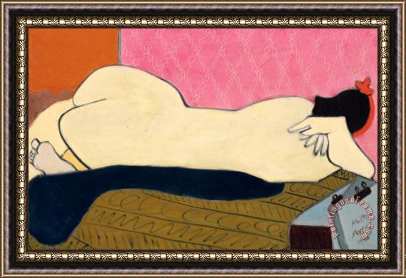 Milton Avery Nude Framed Print