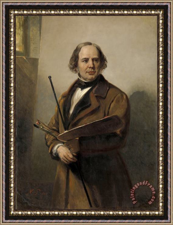 Nicolaas Pieneman Jan Willem Pieneman, Painter, Father of Nicolaas Pieneman Framed Print