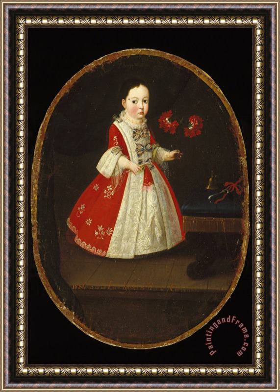 Nicolas Enriquez Dona Maria De La Luz Padilla Y (gomez De) Cervantes Framed Print