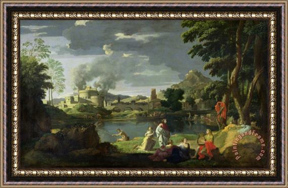 Nicolas Poussin Orpheus and Eurydice Framed Print