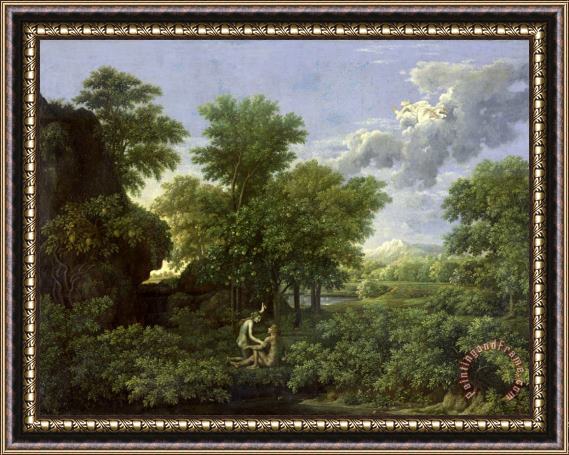 Nicolas Poussin The Garden of Eden Framed Painting