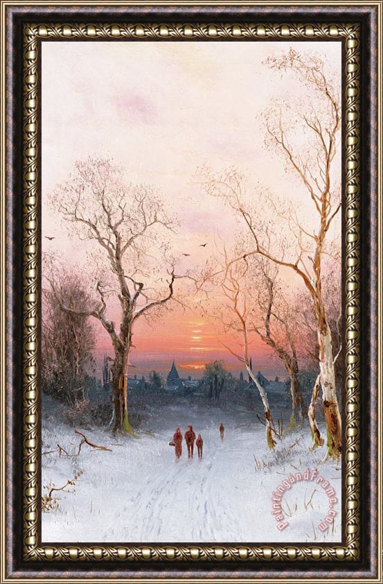 Nils Hans Christiansen Going Home Framed Print Nils Hans Christiansen Going Home Framed Print