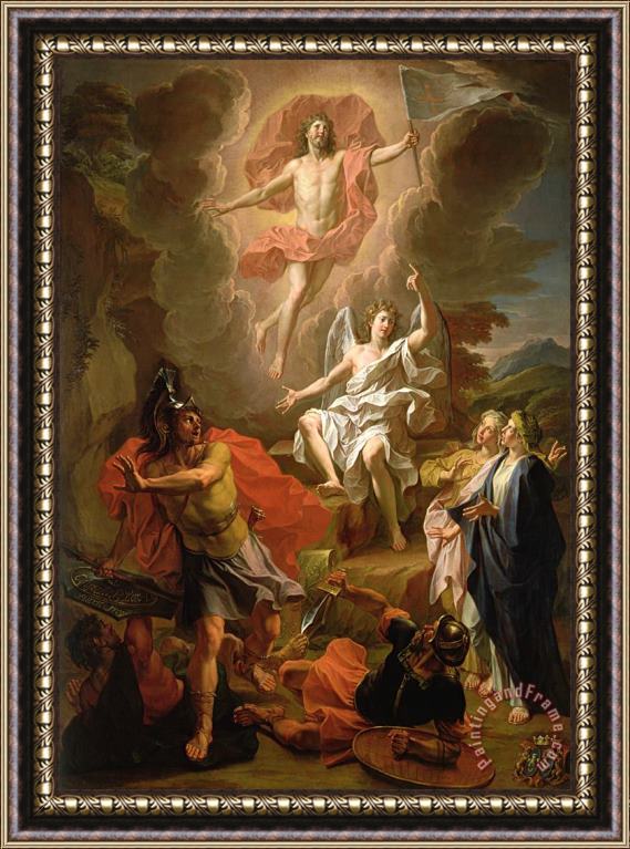 Noel Coypel The Resurrection of Christ Framed Print