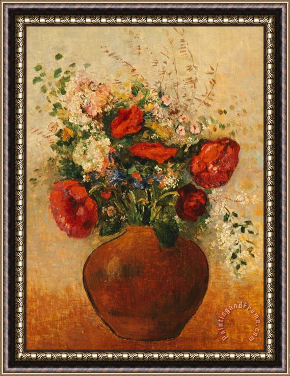 Odilon Redon Vase Of Flowers Framed Print