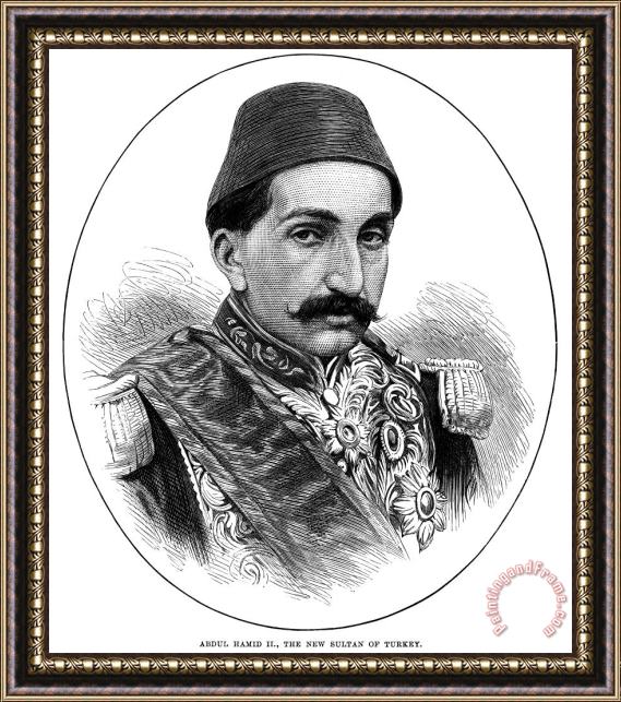 Others Abdul Hamid II (1842-1918) Framed Painting