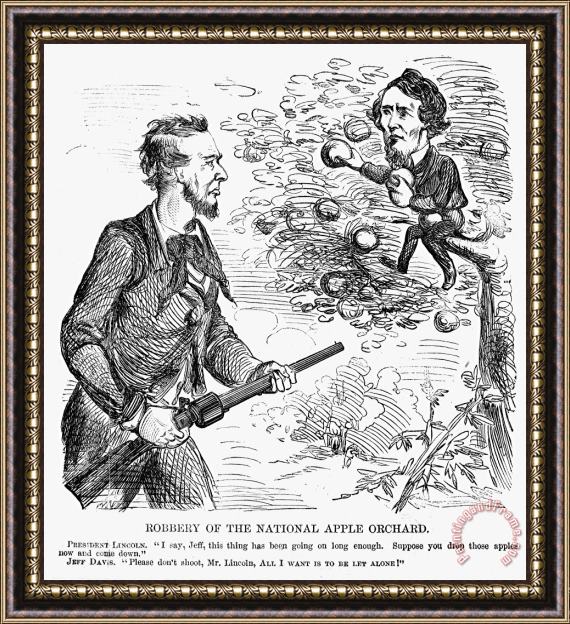 Others Abraham Lincoln Cartoon Framed Print