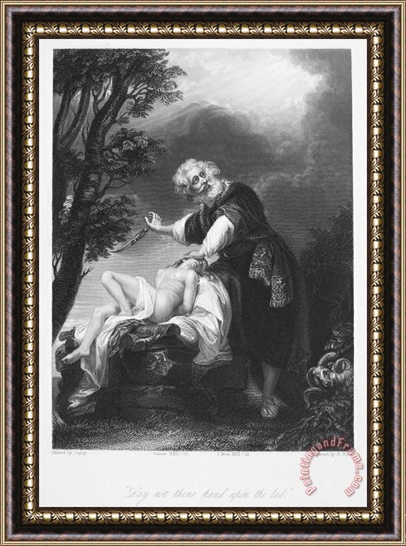 Others Abraham Sacrificing Isaac Framed Painting