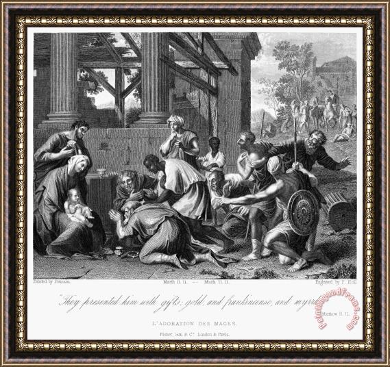 Others Adoration Of Magi Framed Painting