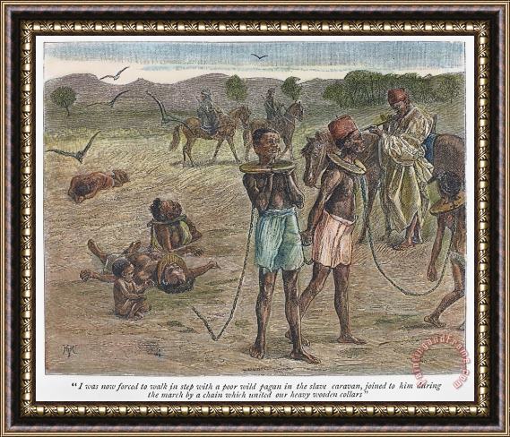 Others Africa: Slave Trade, 1889 Framed Print