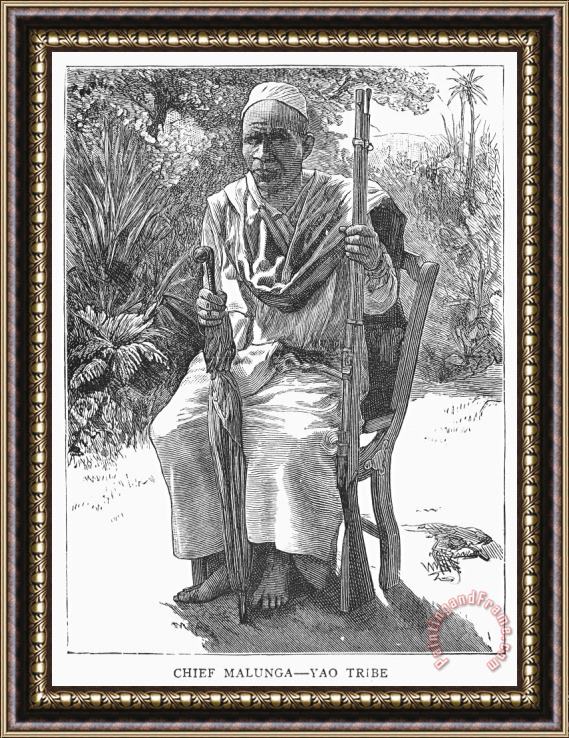Others Africa: Yao Chief, 1889 Framed Print