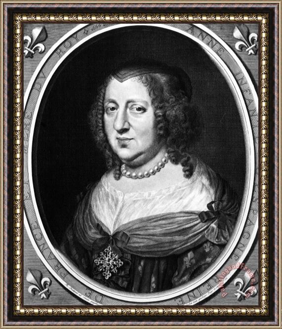 Others Anne Of Austria (1601-1666) Framed Painting