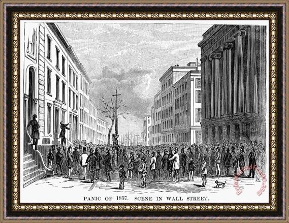 Others Bank Panic Of 1857 Framed Print