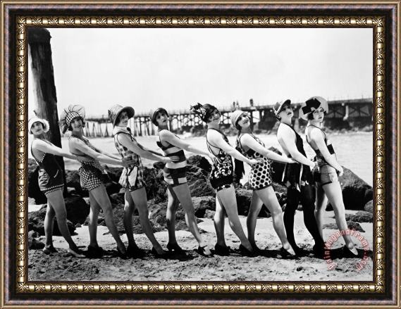Others Bathing Beauties, 1916 Framed Print