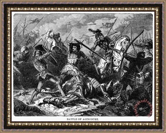 Others Battle Of Agincourt, 1415 Framed Painting