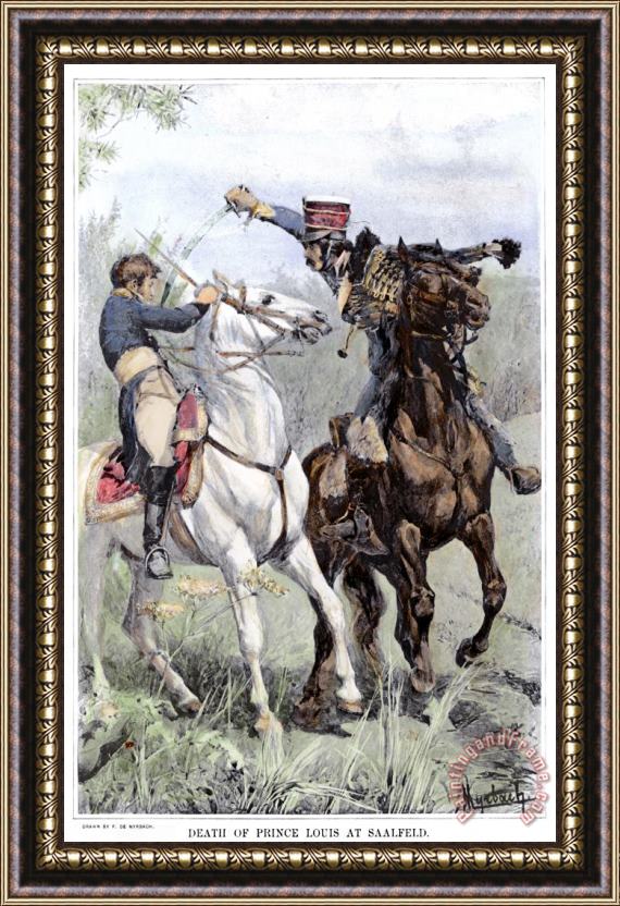Others Battle Of Saalfeld, 1806 Framed Painting