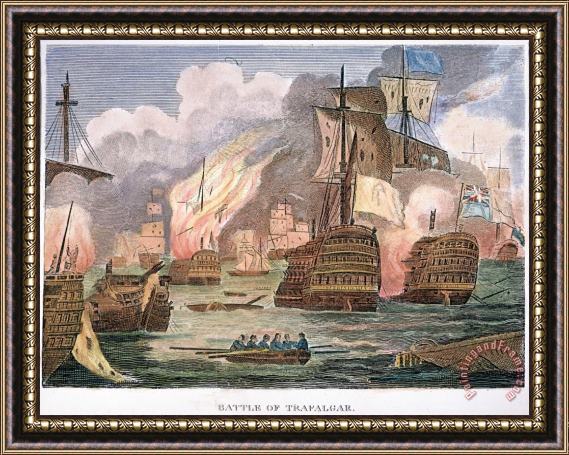 Others Battle Of Trafalgar, 1805 Framed Painting