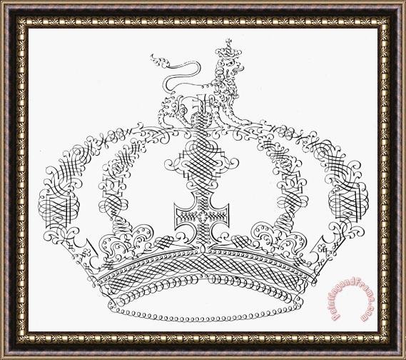 Others Calligraphy Crown Framed Print