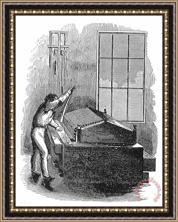 Others CANDLEMAKING, c1860 Framed Print