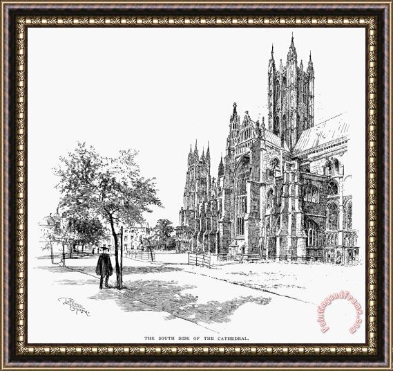 Others Canterbury Cathedral Framed Painting