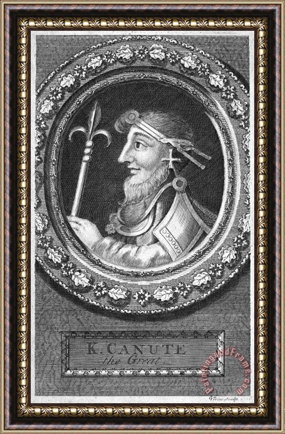 Others CANUTE I (c995-1035) Framed Print