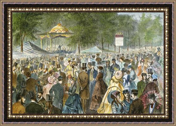 Others Central Park, Nyc, 1869 Framed Painting
