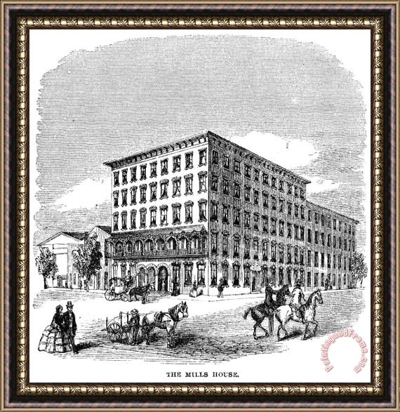 Others Charleston: Hotel, 1857 Framed Painting
