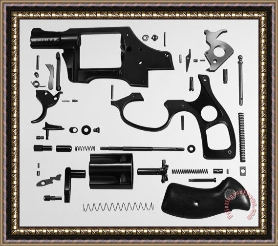 Others Charter Arms Revolver Framed Painting