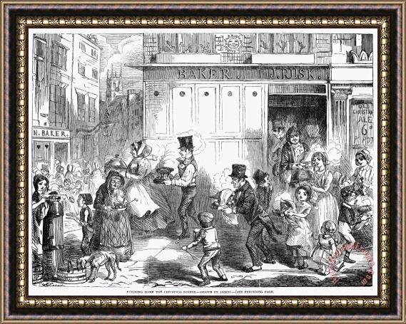 Others Christmas Dinner, 1848 Framed Painting