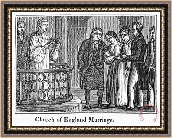 Others CHURCH OF ENGLAND, c1830s Framed Print