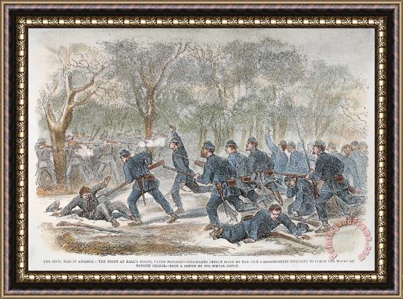 Others Civil War: Balls Bluff Framed Painting