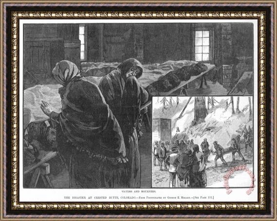 Others Coal Mine Disaster, 1884 Framed Painting