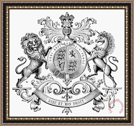 Others Coat Of Arms: Great Britain Framed Painting