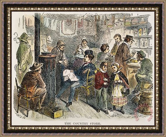 Others Country Store, 1883 Framed Painting